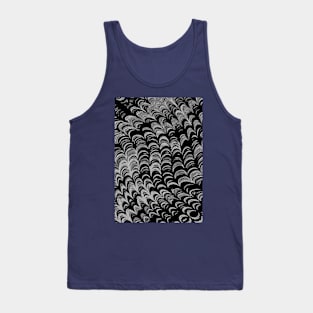 Black and white psychedelic pattern Tank Top